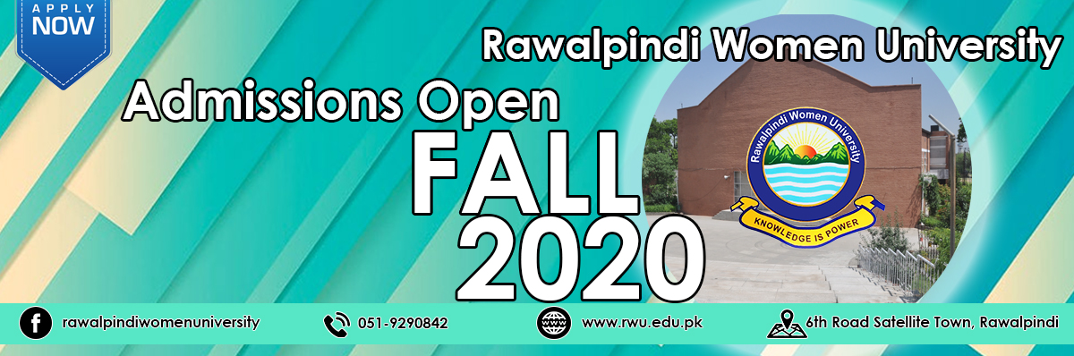 Rawalpindi Women University – 6th Road, Satellite Town, Rawalpindi. Rawalpindi Women University – 6th Road, Satellite Town, Rawalpindi.