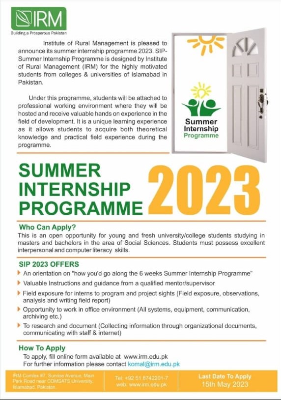 Summer Internship Program 2023  